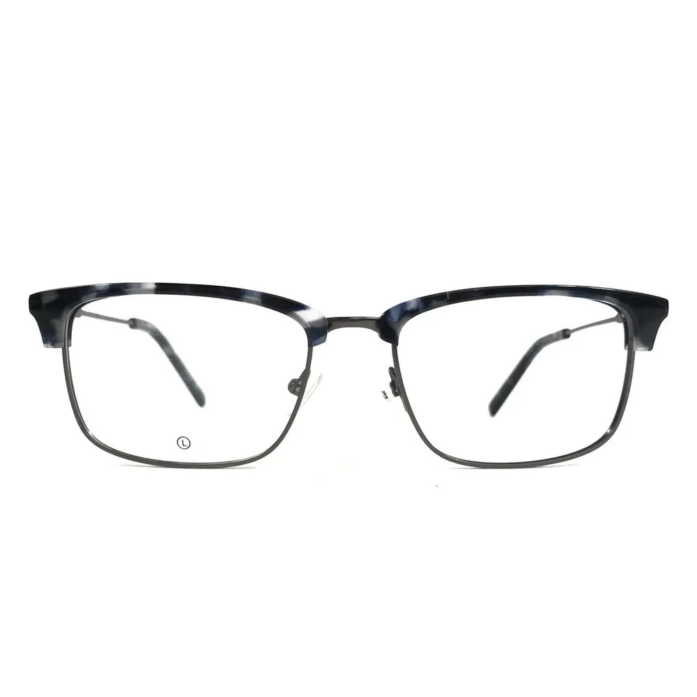 Marchon NYC Eyeglasses Frames M-2028 460 Black Gray Rectangle Full Rim 54-18-140